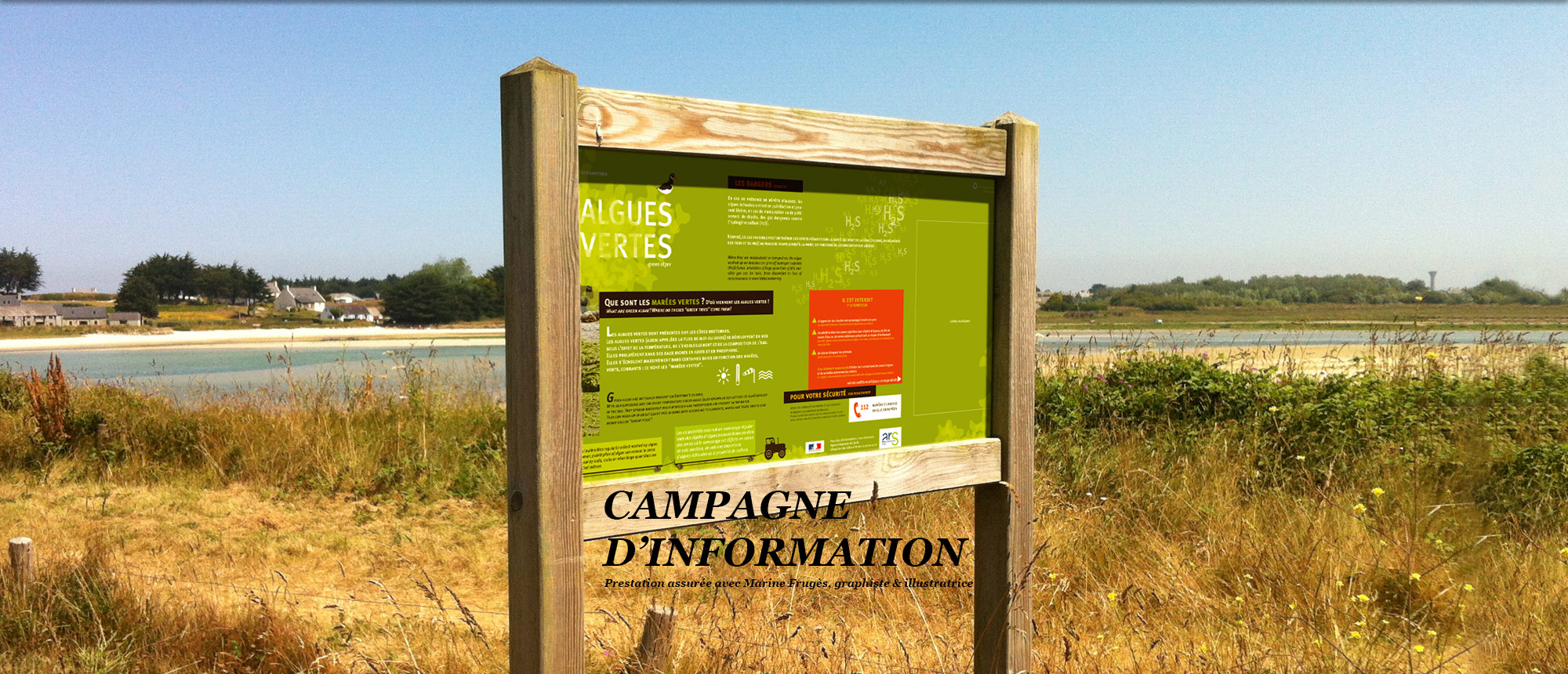 ARS campagne d'informations algues vertes realise par l'agence Com's - Rennes